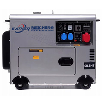 Générateurs diesel portables super silencieux insonorisés pour la maison 5KVA 8KVA 10KVA 12KVA 15KVA Alimentation de secours domestique 110V 220V 380V