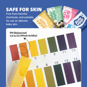 Usine en gros PH neutre 10 pièces poche 99% eau mains bouche lingettes Panda Mini lingettes - Product Image 3