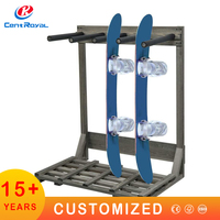 Présentoir sur pied en bois pour magasin de détail, pour planches de paddle, de surf, de skateboard et de surfboard, design moderne, taille personnalisable