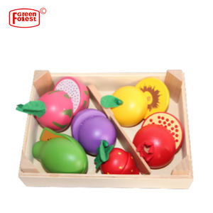 Jouets éducatifs pour enfants, caisse en bois pour les légumes et les fruits, jeux de nourriture de bonne qualité, 100 pièces - Product Image 3
