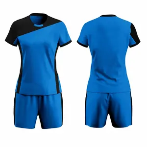 Vetements de Volleyball de plage sur mesure New Beach Sport Suit Design Color Blue Your Own Volleyball Uniform