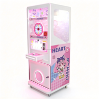 Machine à griffes d'arcade commerciale haut de gamme, personnalisable en anglais, à monnayeur, pour la distribution de prix et la capture de peluches