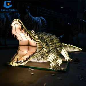 Прямая Продажа с фабрики SGTL41 фонарь крокодил китайский фестиваль фонарь для животных Тема фонаря шоу - Product Image 4