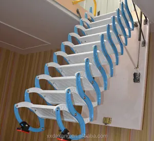 2020 स्वत: बिजली दूरबीन मचान सीढ़ी हाइड्रोलिक तह अटारी सीढ़ियों