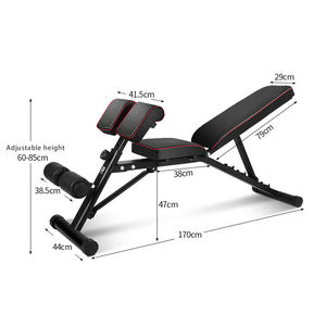 Banc de musculation multifonctionnel réglable et pliable pour exercices inclinés et déclinés - Product Image 2