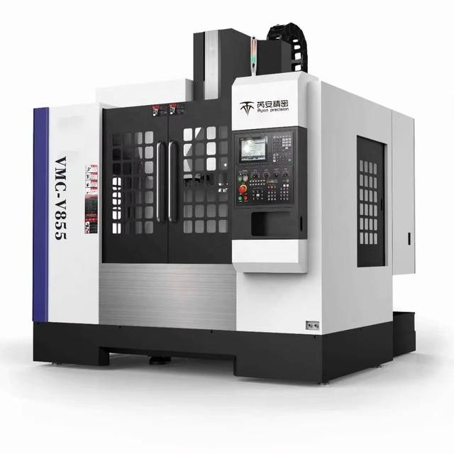 Fanuc Controller VMC 855 3-Axis CNC Vertical Machining Center with 5-Axis CNC Milling Single BT40 Spindle Taper