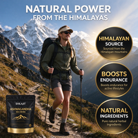 Gummies de Shilajit, Mousse de Mer, Ashwagandha, Énergie et Vitalité de l'Himalaya, Soutien Thyroïdien, Complément Alimentaire pour Femmes