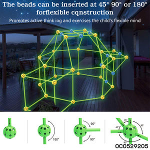 Jeu <span class=keywords><strong>de</strong></span> balle pop-up qui brille dans le noir, kit <span class=keywords><strong>de</strong></span> construction <span class=keywords><strong>de</strong></span> <span class=keywords><strong>fort</strong></span> <span class=keywords><strong>de</strong></span> jeu intérieur pour enfants, kit <span class=keywords><strong>de</strong></span> construction <span class=keywords><strong>de</strong></span> maison <span class=keywords><strong>de</strong></span> jeu, tente lumineuse pour enfants - Product Image 3