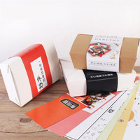 Bannières en papier de voeux de carte imprimée personnalisée de haute qualité pour l'emballage de nourriture et de gâteau papier artisanal avec revêtement