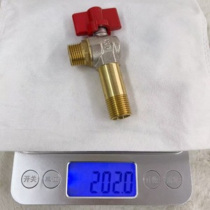 Válvula Angular de Cobre Tenglida Modelo 011, 11 cm, Rosca Macho, Acabado en Latón, para Calentador de Agua, Montaje en Pared, Uso en Calderas, Garantía de 3 Años - Product Image 1