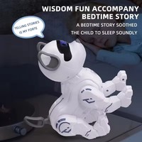 Vente chaude multi-fonction LED yeux télécommande Robot chien technologie intelligente RC voitures caractéristiques danse chant jouet pour animaux de compagnie