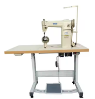 Machine à coudre industrielle à lit plat pour perruques en cheveux humains à aiguille simple