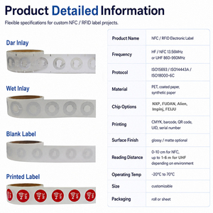 Muestra Gratuita Directo <span class=keywords><strong>de</strong></span> Fábrica Mejor Precio Etiqueta Inteligente RFID con Logotipo Personalizado <span class=keywords><strong>de</strong></span> Alta Calidad Etiqueta NFC Adhesiva Promocional Barata - Product Image 4