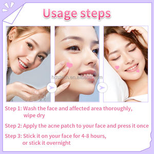 गुलाबी प्यार विरोधी-मुँहासे पैच जलरोधी त्वचा देखभाल छियासर कोलेजन विटामिन सी प्राकृतिक तत्व मुँहासे को अवशोषित करता है - Product Image 4