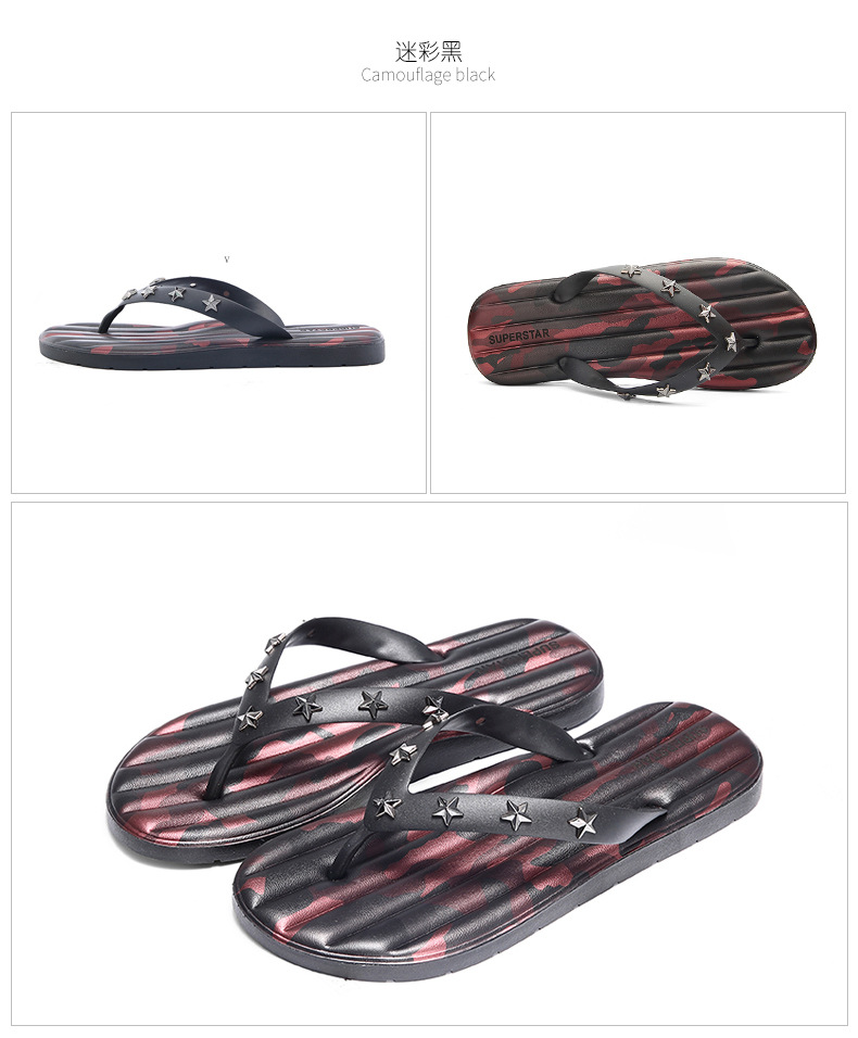 Latest Design Flip Flops Indoor Outdoor PVC Soft Men Flip-flops Slippers Wholesale