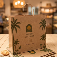 Sacs cadeaux en papier kraft à succès avec estampage à chaud doré, petits sacs porte-souvenirs blancs