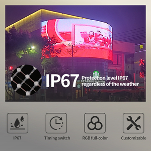 Tenda a Rete Flessibile <span class=keywords><strong>LED</strong></span> IP67 a Colori P50 SMD3535 per Esterni, Impermeabile, Luminosità 7000cd, Leggibile alla Luce Solare, Garanzia 3 Anni - Product Image 2