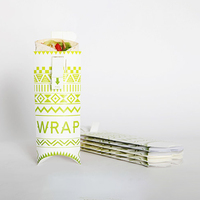 Boîte d'emballage personnalisée en carton pour shawarma à emporter, idéale pour brunch et traiteur, emballage alimentaire jetable en papier pour shawarma