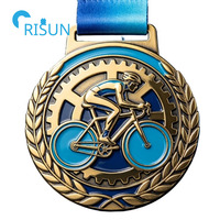 Médaille personnalisée gravable pour vélo, cyclisme, sport, médaillon sur mesure
