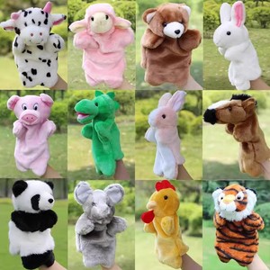 HY Para Princesa, Marioneta de Mano de Oso de Dibujos Animados, Muñeco de Ventriloquismo, Guantes de Peluche Súper Suaves, Juguete para Bebés - Product Image 2