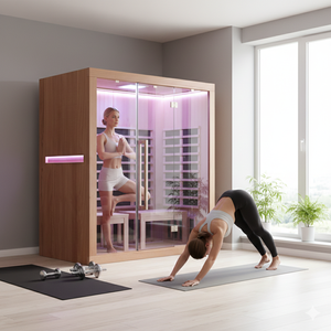 Sauna de Infrarrojos Lejanos de Espectro Completo para 3 Personas, Moderna y Espaciosa, para Gimnasio y Apartamento, para Pérdida de Peso y Desintoxicación - Product Image 1