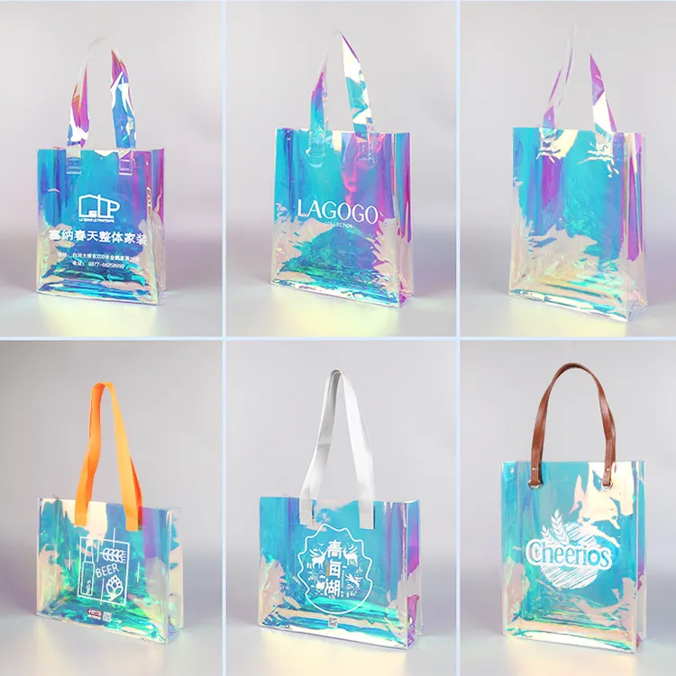 New transparent tote bag various colors pvc bags transparent bag for women