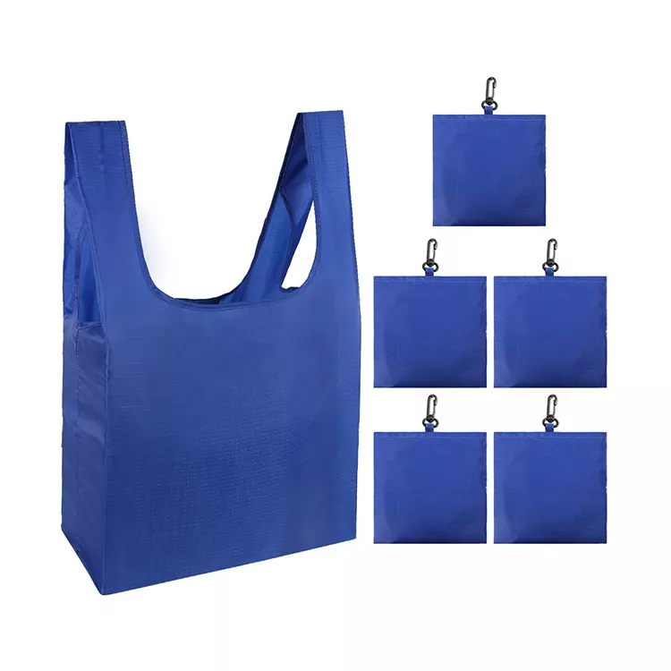 Custom Eco-friendly Recycle Polyester Nylon Shopper Folding Shopping Bag
