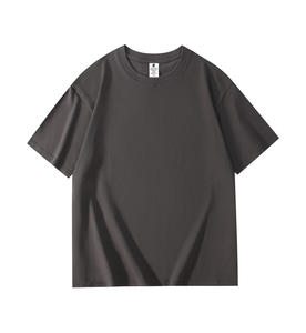 T-shirt imprimé 100 % coton peigné épais pour homme, manches courtes, coupe ample, promotionnel, pas cher, vente en gros - Product Image 4