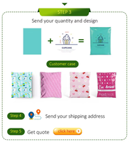 Enveloppes en polyéthylène auto-adhésives personnalisées de haute qualité avec logo, sacs d'expédition en plastique recyclé, sacs d'expédition écologiques pour vêtements