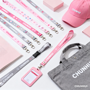 Promotional Festival Eco-friendly Nylon/Polyester Lanyard Custom Printed VIP Neck Strap Adjustable Safety Buckle Metal Hook