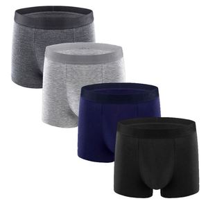 Calzoncillos bóxer deportivos de corte medio para hombre, de color liso, de algodón tejido, ¡artículo de gran demanda para el comercio transfronterizo! - Product Image 1