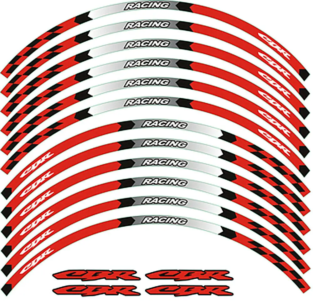 17 "Velg Strepen Wiel Stickers Tape Stickers Voor Honda Cbr 650f/R 900rr 929re/Rr