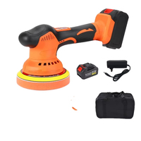 Polisseuse de voiture sans fil à batterie DA économique 21V 580W, orbite 9mm, plateau 150mm, 8 vitesses 2800-5500 tr/min pour correction de peinture automobile