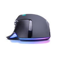 Royal Kludge Mouse Game RK, Mouse Gamer Logo Muis Led Berkabel Pc Premium untuk Bermain Game