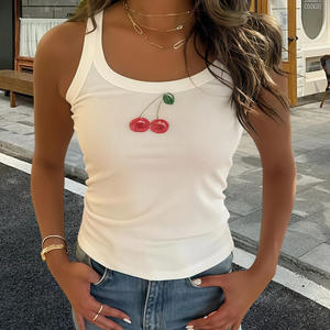 توب نسائي بدون حمالات بلون موحد على الطراز الأوروبي والأمريكي، ضيق ومريح مصنوع من السباندكس/البوليستر، موضة صيف 2025 - Product Image 3