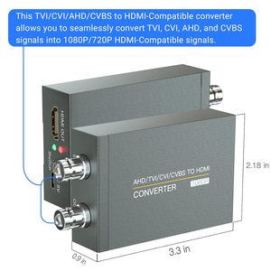 Convertisseur vidéo Xput 4-<span class=keywords><strong>en</strong></span>-1 AHD TVI CVI CVBS vers HDMI, prend <span class=keywords><strong>en</strong></span> charge <span class=keywords><strong>720P</strong></span> <span class=keywords><strong>1080P</strong></span> Full HD, transmission de signal stable pour moniteur HDTV - Product Image 5