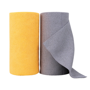 ม้วนไมโครไฟเบอร์ขนาด30*30ซม. 180gsm 30ชิ้น/ม้วนไม่มีขุย4สีสำหรับทำความสะอาด/รายละเอียด - Product Image 1