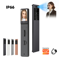 Cerradura Inteligente para Puerta Totalmente Impermeable IP66 con Reconocimiento Facial 3D, Cámara HD, Videoportero Activo para Puerta Exterior