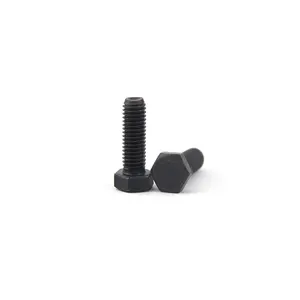High quality black oxide high strength hex head bolt with DIN933 DIN931