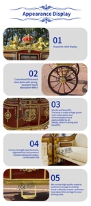 Carruaje Eléctrico de Lujo OEM de Cuatro Ruedas para Turismo, Carruaje sin Caballos con Aire Acondicionado y Sonido para Bodas - Product Image 4