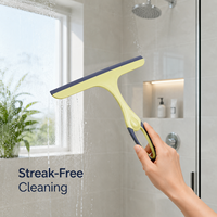Ensemble de raclettes à vitres en silicone multicolores, essuie-glace pour salle de bain, outil de nettoyage sans traces pour douche et sol