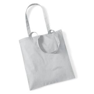 Sac fourre-tout promotionnel en coton 100% gris clair, taille unique, usage promotionnel décontracté - Product Image 1