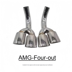 Tuyaux d'échappement à embout quadruple en acier inoxydable <span class=keywords><strong>AMG</strong></span> G 63, modification adaptée aux Mercedes-Benz Classe G W464 G500 G55 de 2006 à 2019 - Product Image 5