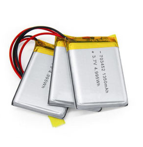 GEB перезаряжаемый <span class=keywords><strong>3</strong></span>,7 v 1350mAh призматический 703452 литий-полимерный аккумулятор для Bluetooth динамик/рекордер вождения - Product Image 1