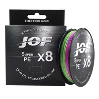 Ligne de pêche tressée JOF haute performance en PE X8 100m, flottante ou coulante, pour rivière, lac, ruisseau, usage extérieur