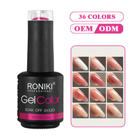 RONIKI forte viscosité pur désir marque privée sans hema couleur nude vernis à ongles en gel à base de caoutchouc