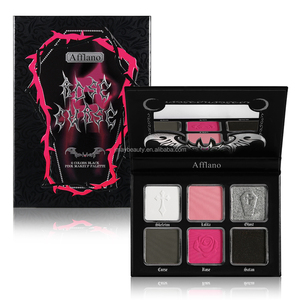 Hot Matte ánh sáng lung linh 6 màu sắc màu xám màu hồng khói <span class=keywords><strong>Eyeshadow</strong></span> <span class=keywords><strong>Palette</strong></span> cho kỳ nghỉ và cuộc sống hàng ngày trang điểm - Product Image 1