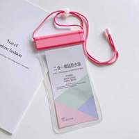 Pochette transparente en TPU étanche pour téléphone portable pour téléphone Sac étanche universel pour téléphone de bain