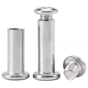 M5 M6 M8 M10 M12 boulons de connexion de meubles mâ<span class=keywords><strong>le</strong></span> femelle à six pans creux vis <span class=keywords><strong>Allen</strong></span> à <span class=keywords><strong>tête</strong></span> plate <span class=keywords><strong>écrou</strong></span> cylindrique - Product Image 1