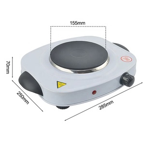 Placa Calefactora Eléctrica Portátil de Hierro Fundido de 1000W, Estufa Eléctrica de Sobremesa para Dormitorio, Oficina, Camping y Cocina - Product Image 2